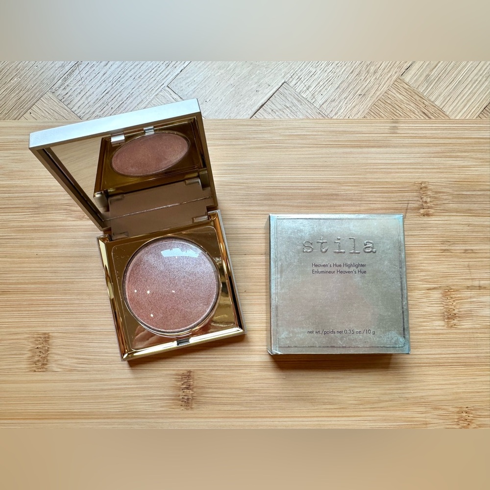 NIB Stila Highlighter in Kitten Shimmering Nude Pink Heaven's Hue Shimmer Powder - Picture 10 of 14